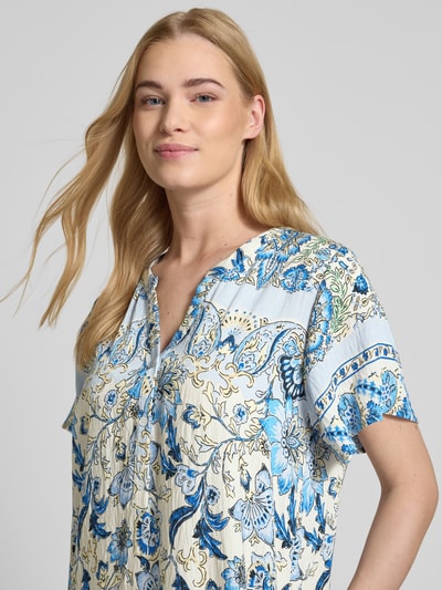 FREE/QUENT Tunikakleid mit Kappärmeln Modell 'Lisa' Hellblau 3