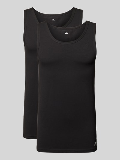adidas Sportswear Tanktop met labelprint in een set van 2 stuks Zwart - 1