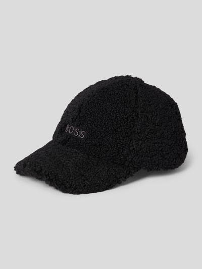 BOSS Cap mit Teddyfell Modell 'Xusy' Black 1