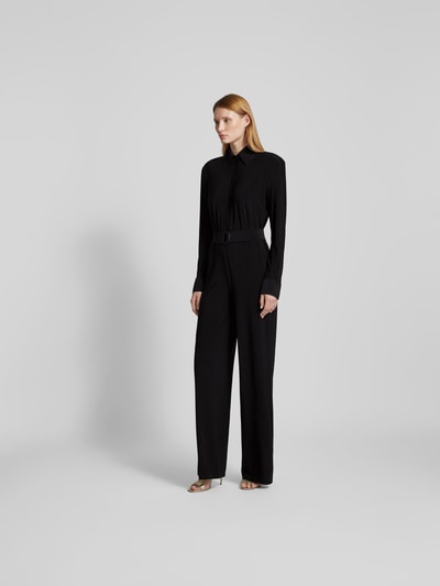 Norma Kamali Jumpsuit mit verdeckter Knopfleiste Black 1