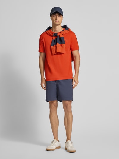 Gant Regular Fit T-Shirt mit Label-Stitching und Rundhalsausschnitt Orange 1