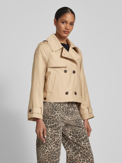 ICHI Jacke mit Leistentaschen Modell 'EPARZA' Beige 4