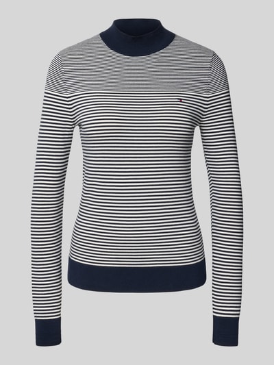 Tommy Hilfiger Regular Fit Pullover aus Baumwoll-Mix Marine 2