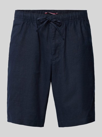 Tommy Hilfiger Shorts aus Leinen-Mix mit elastischem Bund Modell 'HARLEM' Marine 2