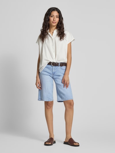 Buena Vista Wide Leg Jeansshorts im 5-Pocket-Design Modell 'Italy' Hellblau 1