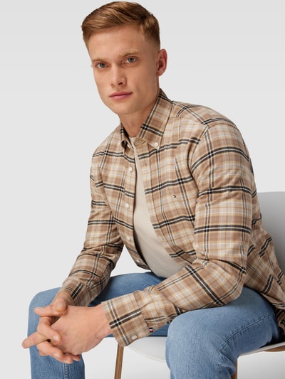 Tommy Hilfiger Freizeithemd mit Tartan-Karo Khaki 3