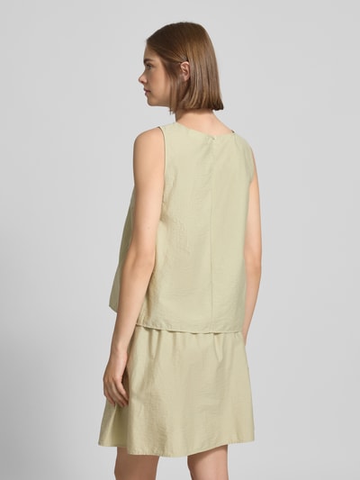 Marc O'Polo Denim Blousetop met ronde hals Rietgroen - 5