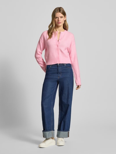 JJXX Regular Fit Strickjacke mit Woll-Anteil Modell 'NATALIE' Pink 1