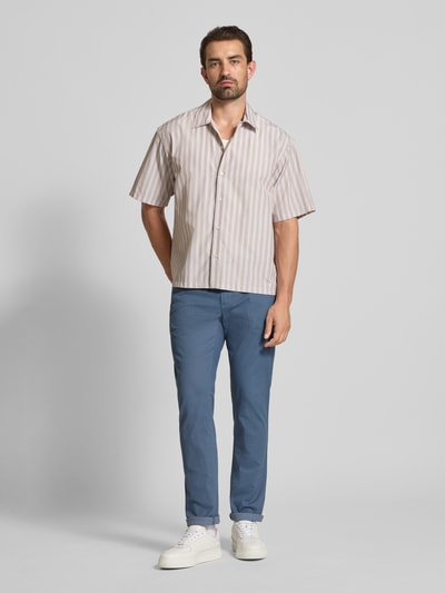 MCNEAL Slim fit broek met achterzakken Bleu - 1