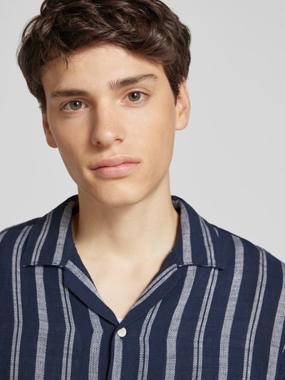 Jack & Jones Freizeithemd mit Reverskragen Modell 'EENZO' Marine 3