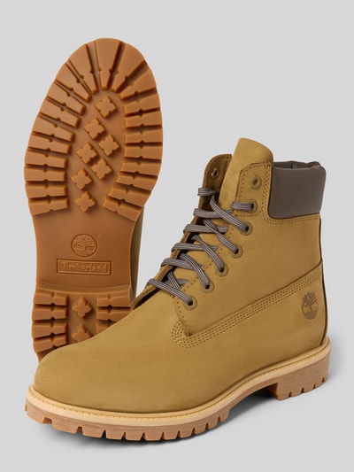 Timberland Buty skórzane z profilowaną podeszwą Oliwkowy 4