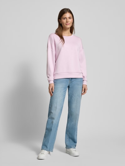 Vila Sweatshirt mit Statement-Stitching Modell 'SIFFI ATELIER' Flieder 1