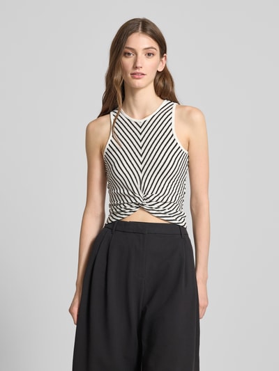 Only Top o kroju slim fit w stylu kopertowym model ‘SANDY’ Biały 4