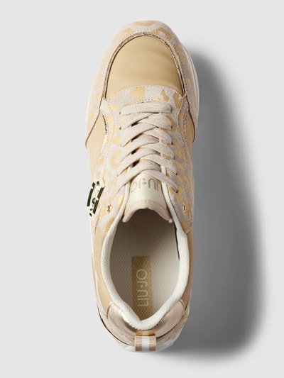 Liu Jo Plateausneakers met logo-applicatie, model 'MAXI WONDER 73' Goud gemêleerd - 4