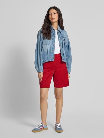 Tommy Hilfiger Relaxed Fit Chinoshorts aus Baumwoll-Mix Rot 1