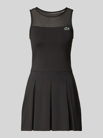 Lacoste Sport Sport-Kleid mit semitransparentem Mesh-Einsatz Black 1