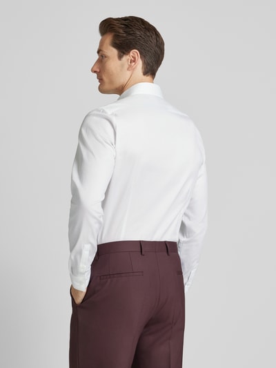 CK Calvin Klein Regular Fit Business-Hemd mit Kentkragen Modell 'Bari' Weiss 5