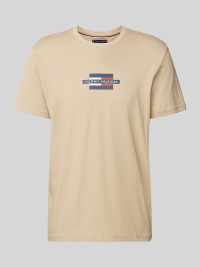 Tommy Hilfiger Regular Fit T-Shirt aus reiner Baumwolle Beige 2