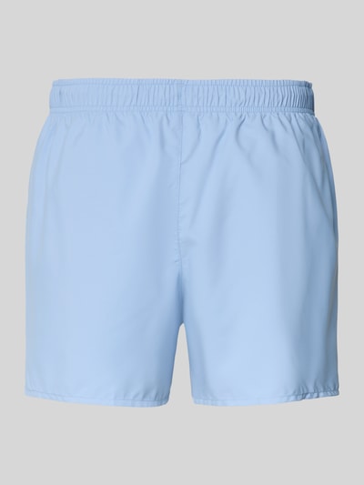 Produktfoto, Badeshorts mit Logo-Stitching van Lacoste in effen kleuren, elastische boord, sneldrogend, zij-steekzakken