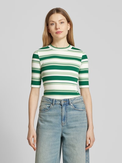 Tom Tailor Denim Slim Fit T-Shirt aus Baumwoll-Mix Gruen 4