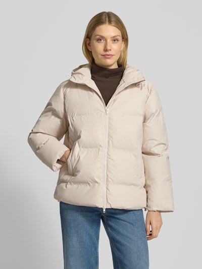 FREE/QUENT Kurtka pikowana z zamkiem błyskawicznym dwustronnym model ‘RAINGO’ Złamany biały 4