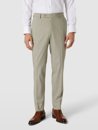 HECHTER PARIS Pantalon met persplooien Lichtgroen - 4