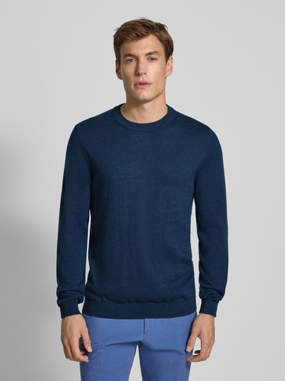 MCNEAL Strickpullover mit Kaschmir-Anteil Marine Melange 4