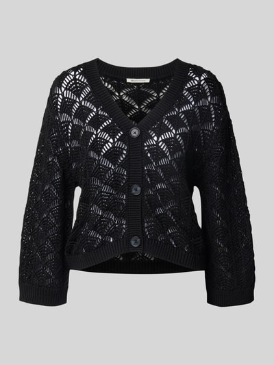 Tom Tailor Denim Kurtka z dzianiny o kroju relaxed fit z mieszanki bawełny Czarny 2