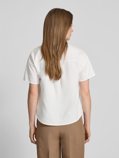 Vila Blusenshirt aus Viskose-Mix mit Leinen-Anteil Modell 'PRISILLA' Weiss 5