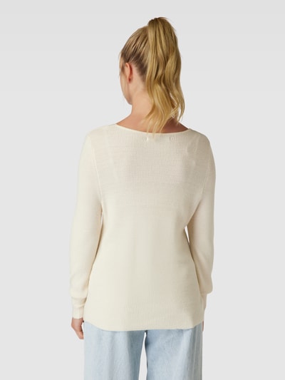 Only Strickpullover mit V-Ausschnitt Modell 'ATIA' Offwhite 5