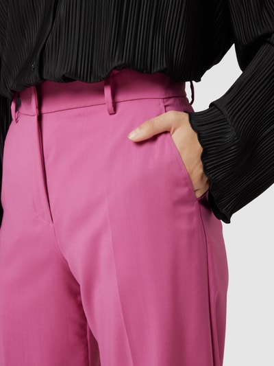 Weekend Max Mara Stoffen broek van scheerwol met persplooien, model 'VISIVO' Fuchsia - 3