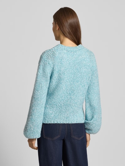 More & More Strickpullover mit Rundhalsausschnitt Mint 5