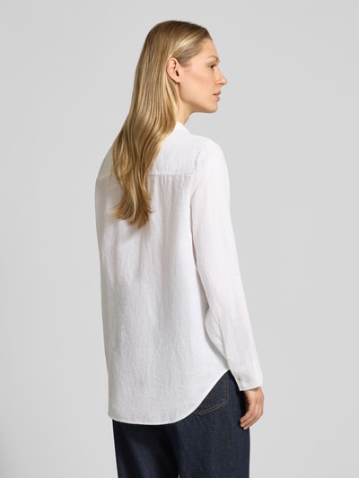 Tommy Hilfiger relaxed fit blouse met lange mouwen van puur linnen Wit - 5