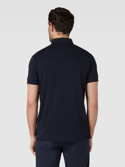 Tommy Hilfiger Koszulka polo o kroju slim fit z krótkim zamkiem błyskawicznym Ciemnoniebieski 5