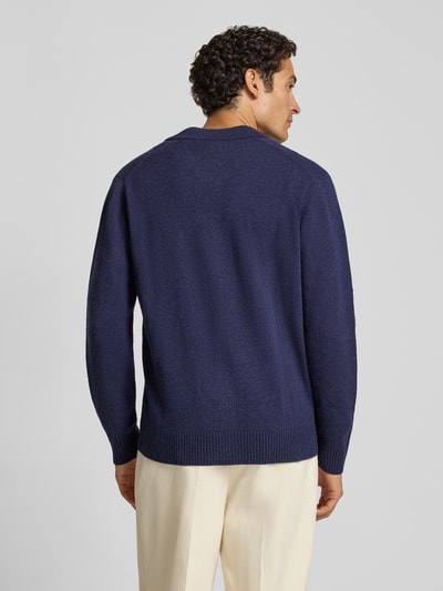 Wood Wood Cardigan van wol met tweewegritssluiting model 'Tay' Blauw - 5