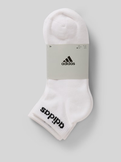 adidas Sportswear Skarpety z haftem z logo w zestawie 3 szt. Biały 3