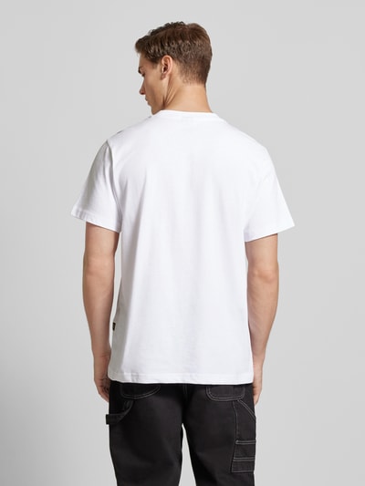 G-Star Raw T-Shirt mit Label-Print Weiss 5