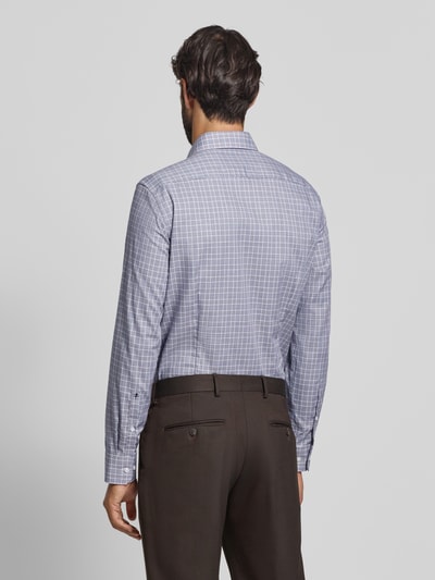 SEIDENSTICKER Slim fit zakelijk overhemd met knoopsluiting Marineblauw - 5