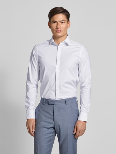 CK Calvin Klein Slim fit zakelijk overhemd met kentkraag Wit - 4