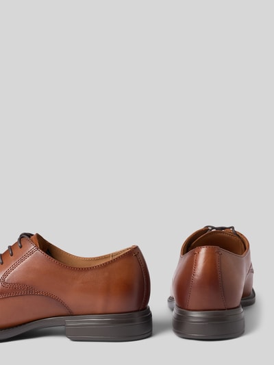 Tamaris Schnürschuhe aus echtem Rindsleder Cognac 2