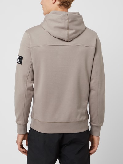 Calvin Klein Jeans Hoodie mit Label-Patch Modell 'MONOGRAM' Beige 5