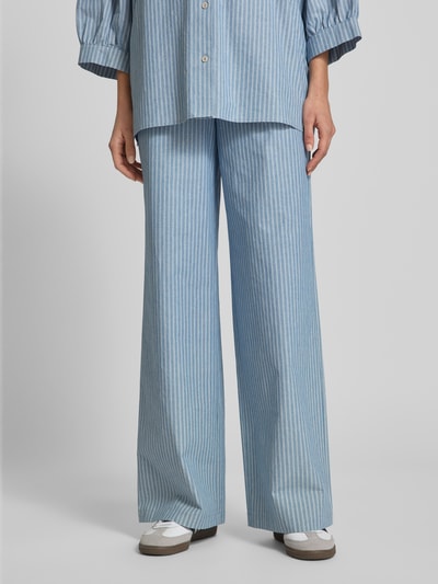 JAKE*S STUDIO WOMAN Wide Leg Stoffhose mit Tunnelzug Jeansblau 4