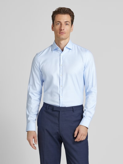 Jake*s Slim Fit Business-Hemd mit Haifischkragen Hellblau 4