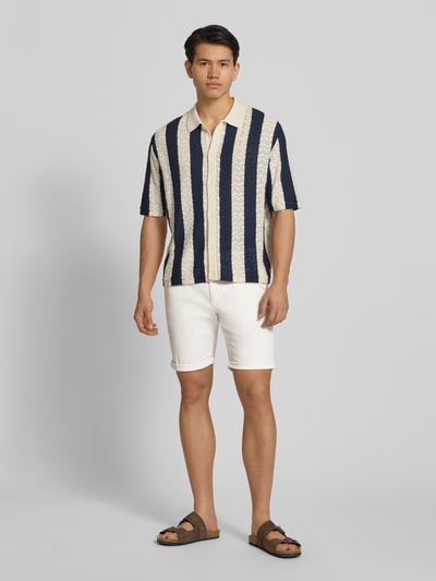 Tommy Jeans Slim Fit Chinoshorts aus Baumwoll-Mix Offwhite 1