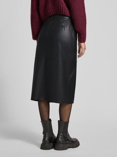 Vila Midirok met Franse steekzakken, model 'DAGMAR' Zwart - 5