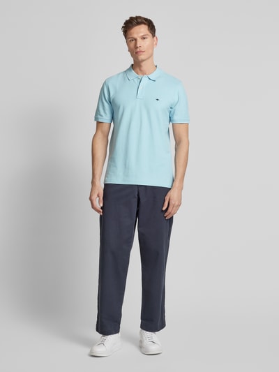 Fynch-Hatton Regular fit poloshirt met logostitching Bleu - 1