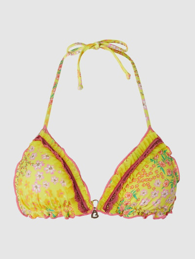 Banana Moon Bikini-Oberteil in Triangel-Form mit Rüschen Modell 'Porto Berties' Gelb 2