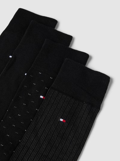 Tommy Hilfiger Socken mit Label-Stitching im 4er-Pack Black 2