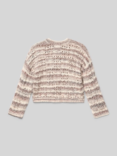 Mango Strickpullover mit Rundhalsausschnitt Modell 'sunset' Bordeaux 3