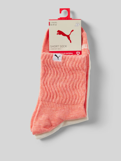 Puma Socken mit Label-Detail Modell 'ZIGZAG' im 2er-Pack Apricot 3